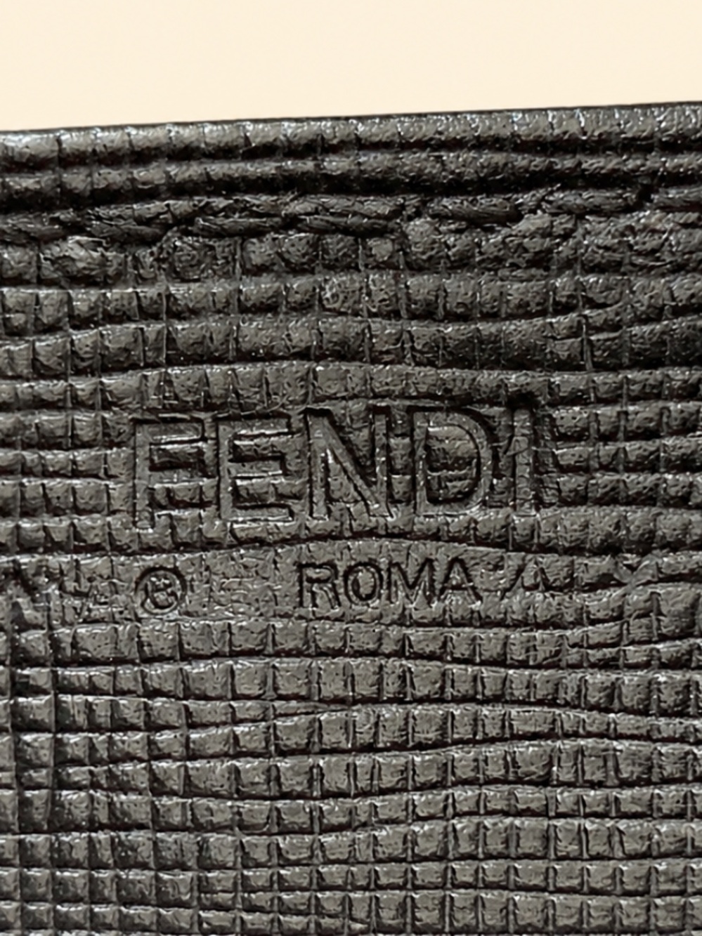 FENDI RARE KARLITO Studded Black Zip Wallet - Picture 9 of 10